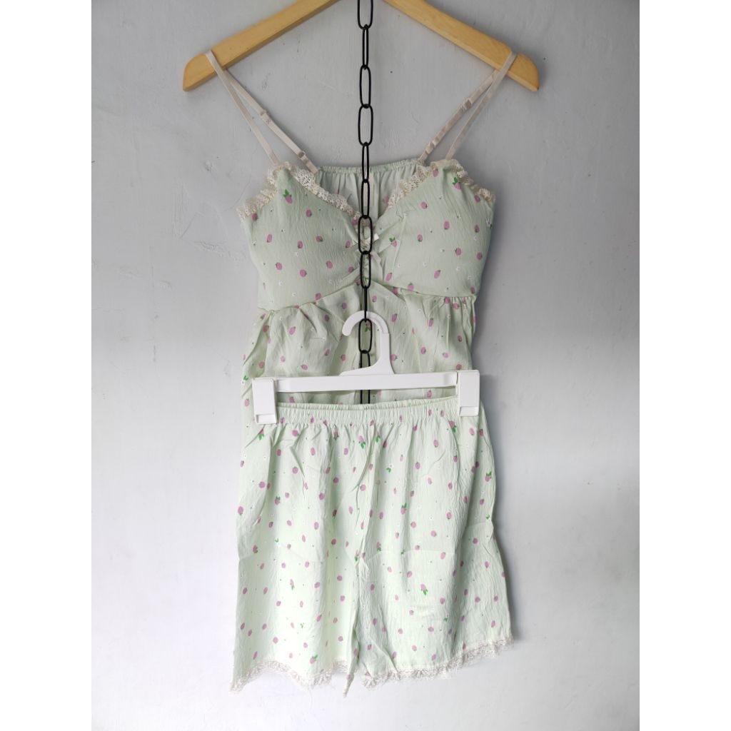 (BARU) Baju Tidur Set Piyama Tanktop Hotpants