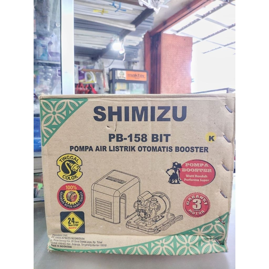 PB-158 BIT SHIMIZU POMPA AIR LISTRIK OTOMATIS BOOSTER WATER PUMP BOOSTER SHIMIZU
