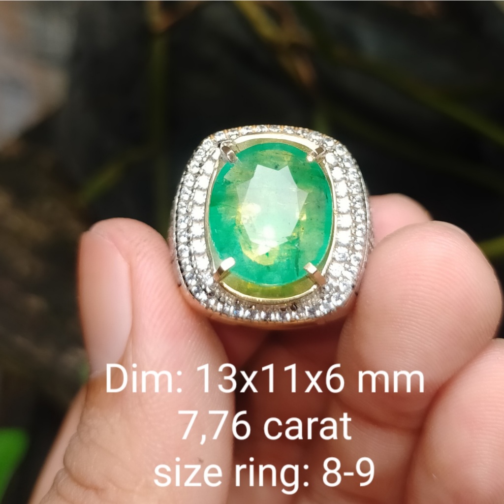 BATU ZAMRUD ASLI NATURAL RING PERAK koleksi lainnya cincin Wulung giok opal new akik bacan doko kiny