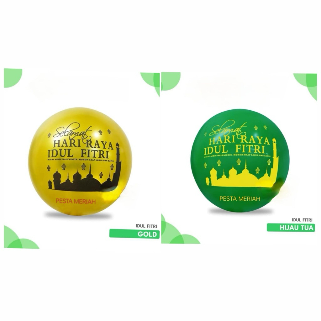 BALON LATEX SELAMAT HARI RAYA IDUL FITRI / BALON LATEX LEBARAN / BALON LATEX IDUL FITRI / BALON IDUL