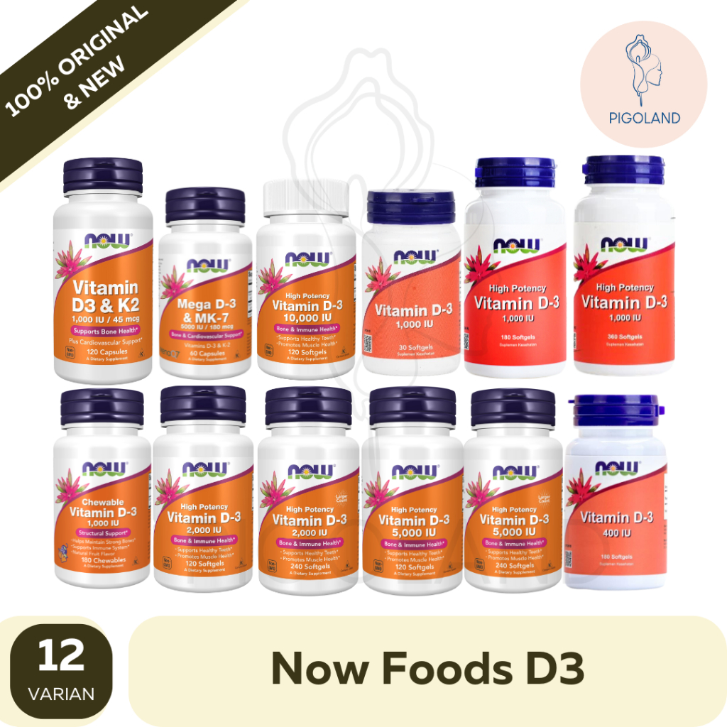 Now Foods Vitamin D3 D 3 1000 2000 5000 10000 IU K2 Mk7 400IU 2000IU