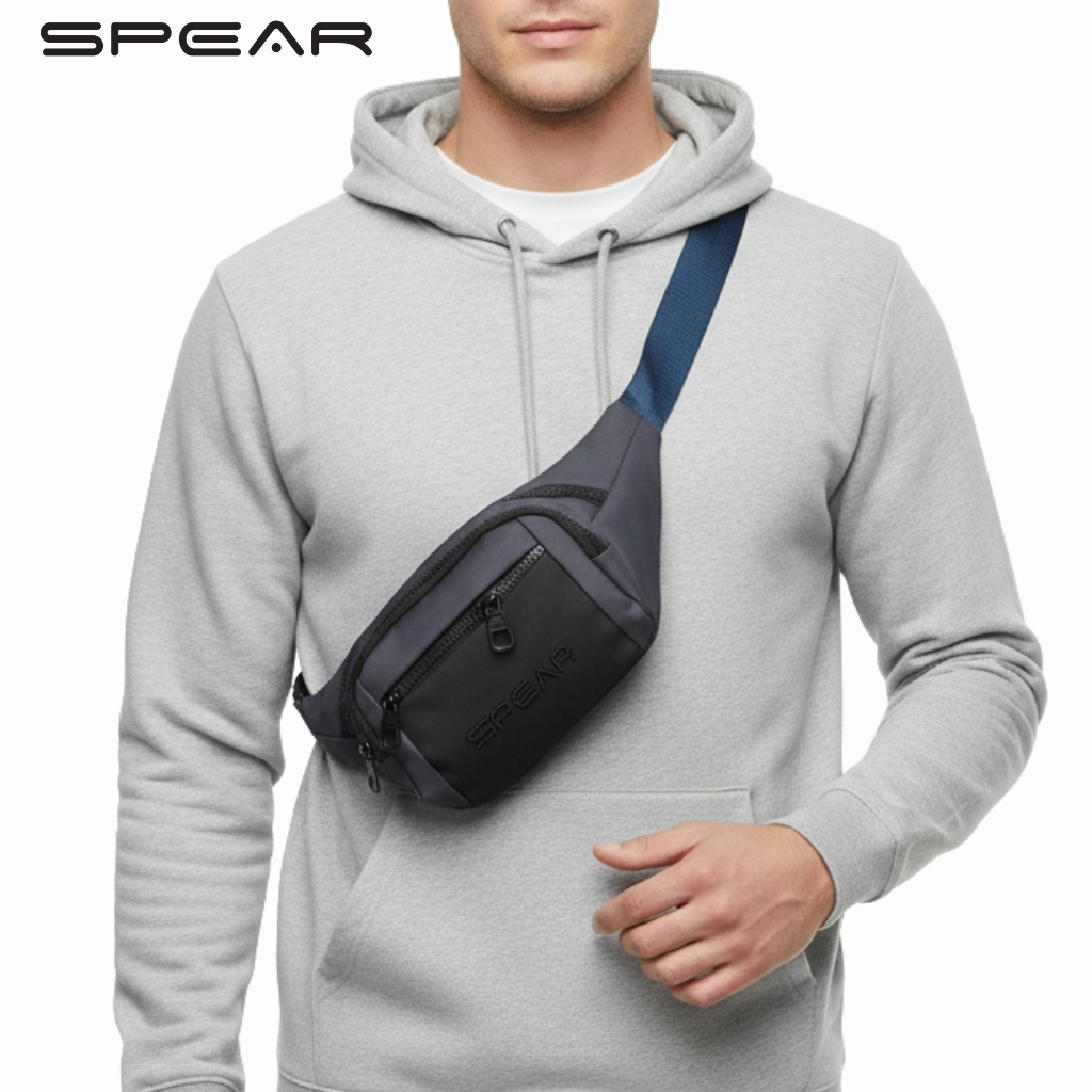 SPEAR Waistbag Import Slingbag Tas Pinggang Original Spear Waterproof Tas Ringan Pria WB-004