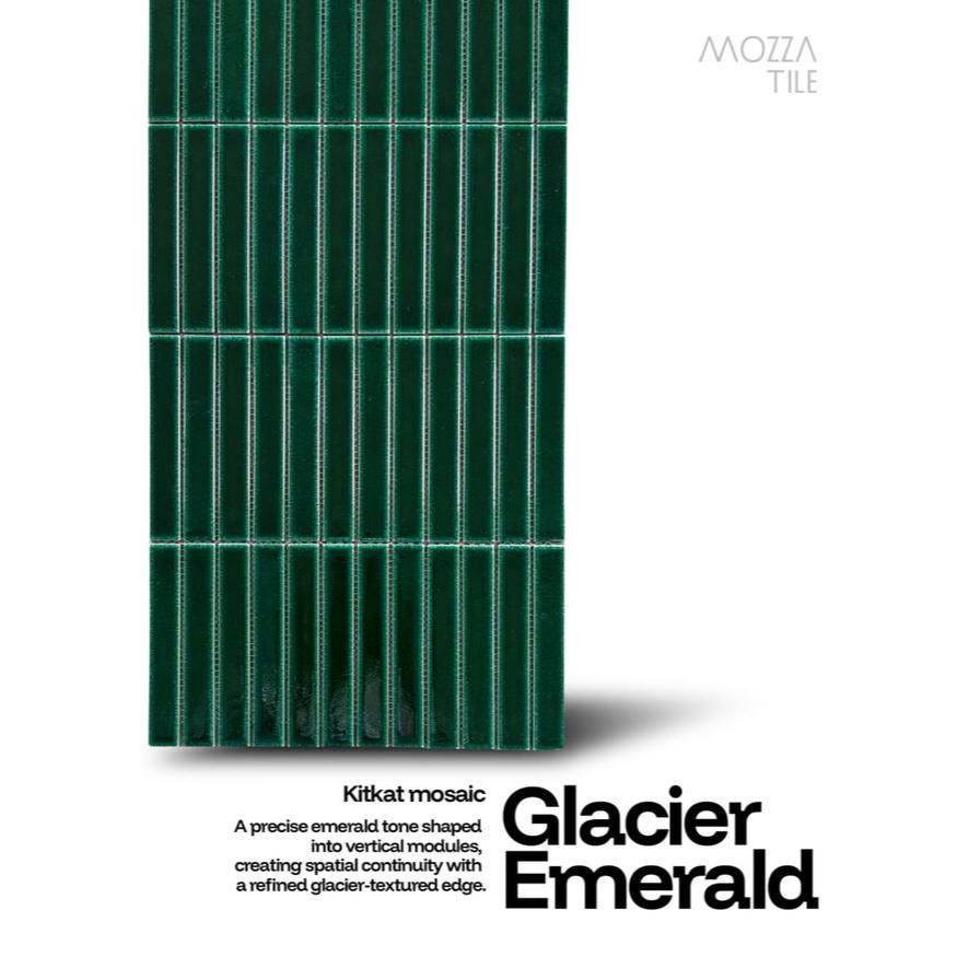 Keramik Mosaic Mozaik  Dinding Long Strip Hijau Dinding Dekorasi Kamar Mandi Backsplas Kitchenset Hi