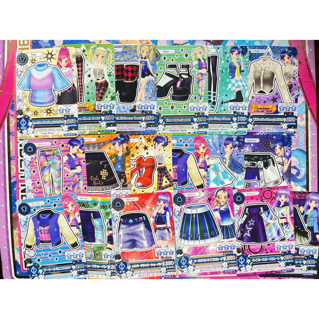 Kartu Aikatsu Loli Gothic Satuan Yurika Todo Normal Block Checked British Purple Trench Aqua Bakery 