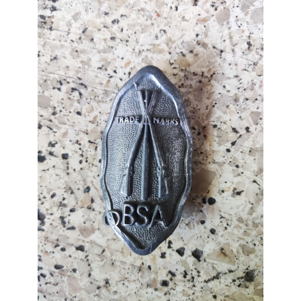 emblem/logo sepeda onthel tua merk BSA original copotan sepeda