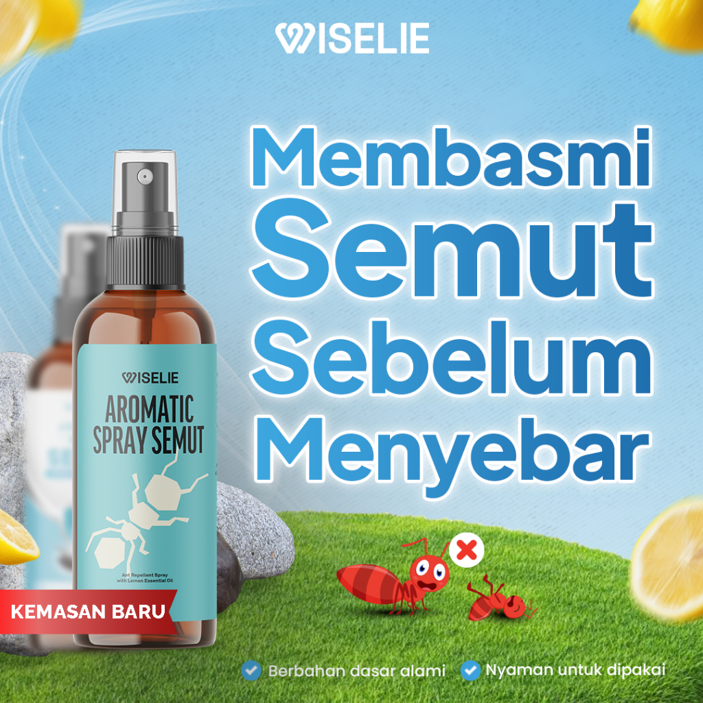 Wiselie Anti Semut Aromatic Spray 250 ML 100 ML Penghilang Semut Efektif Pengusir Semut Aman dan Ala