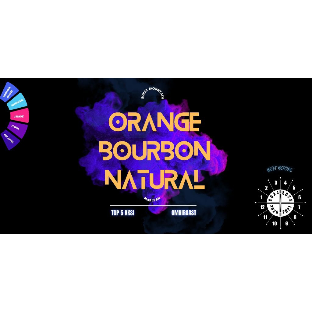 Arabika orange Bourbon ijen