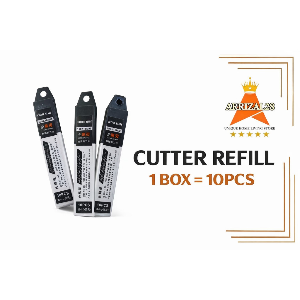 CUTTER REFILL 1 BOX ISI 10 PCS – SK5 PREMIUM