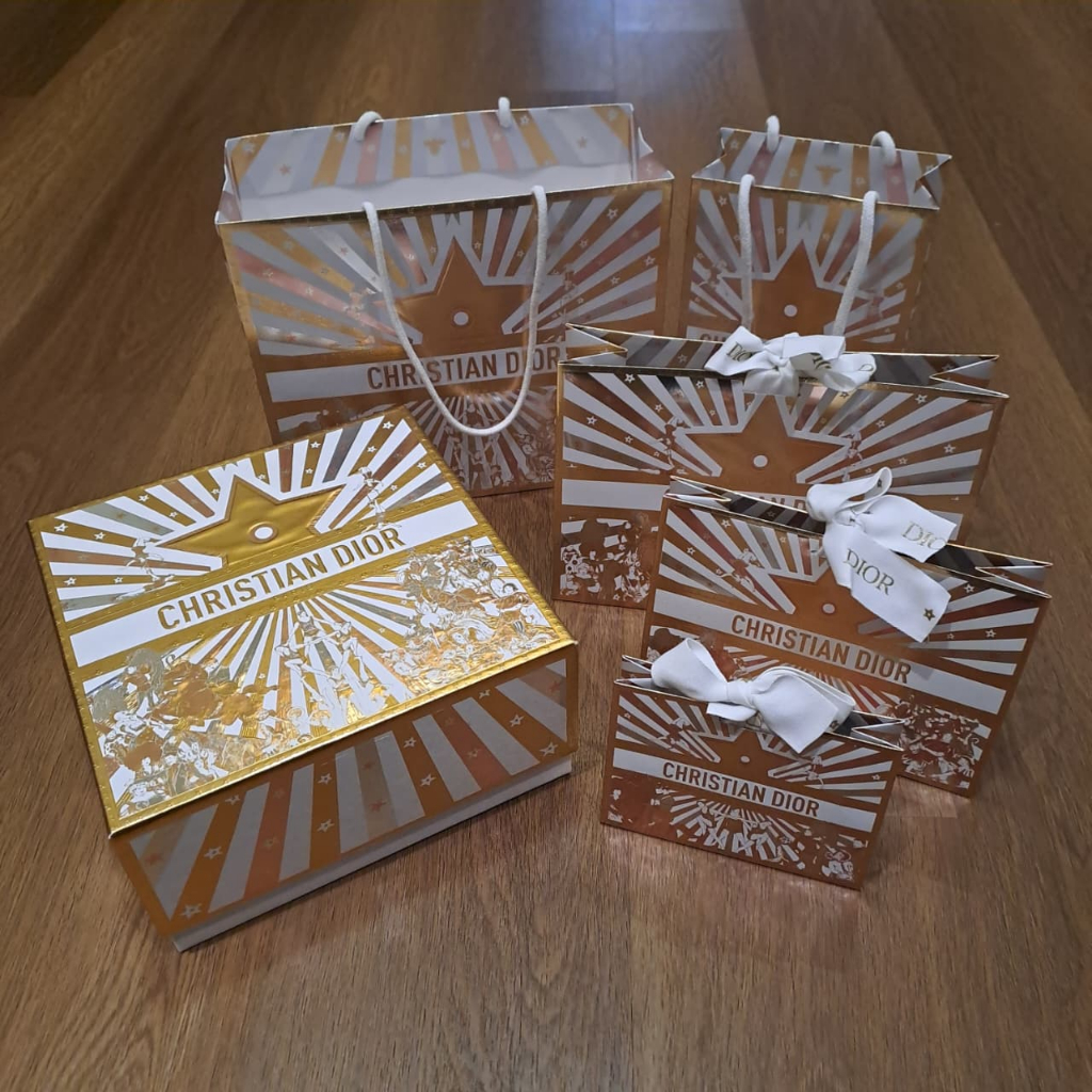 YSL & Christian Dior Xmas 2025 Shopping Paper Gift Bag