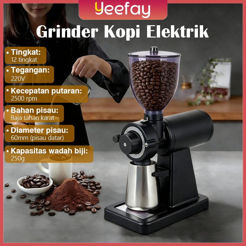 Alat Kopi Espresso Grinder Kopi Elektrik Coffee Grinder Electric YEL