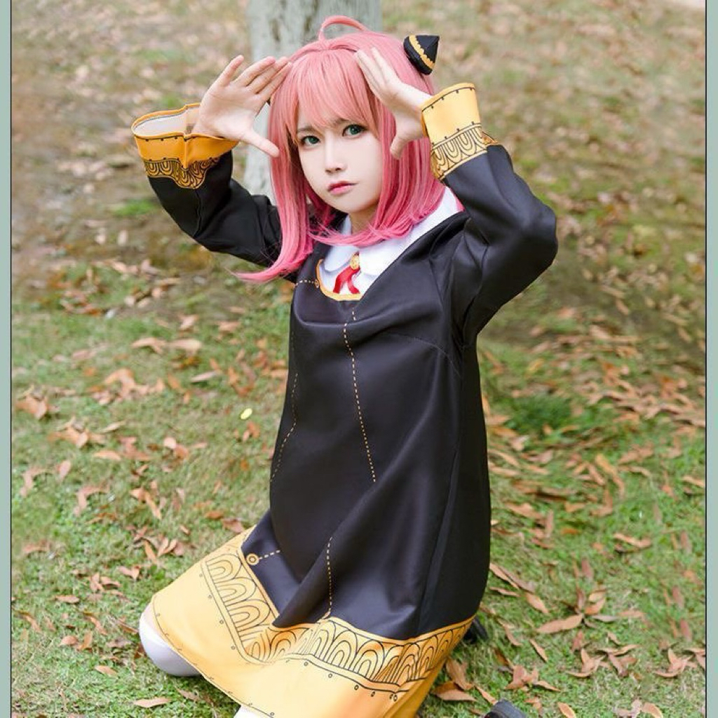 Anya costume cosplay readystock ukuran anak dan dewasa
