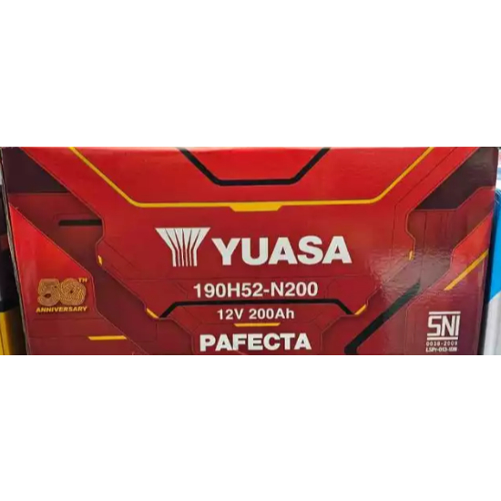 Aki YUASA N200 190H52 Aki Basah 12Volt 200Ah ORIGINAL YUASA BATTERY