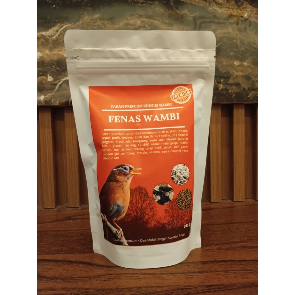 FENAS WAMBI PAKAN PREMIUM KHUSUS WAMBI PAKAN BERKUALITAS TINGGI 200GR