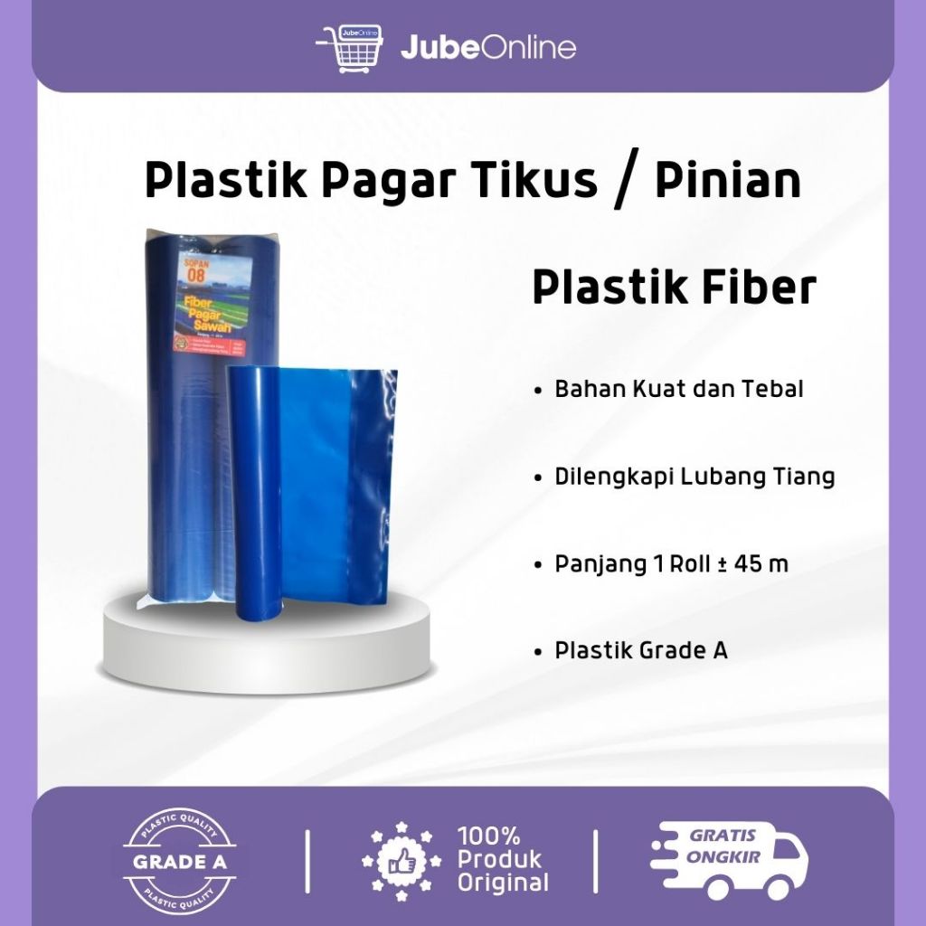 Plastik Fiber Pinian Anti Tikus / Pagar Sawah - Kuat , Awet , dan Tahan Lama