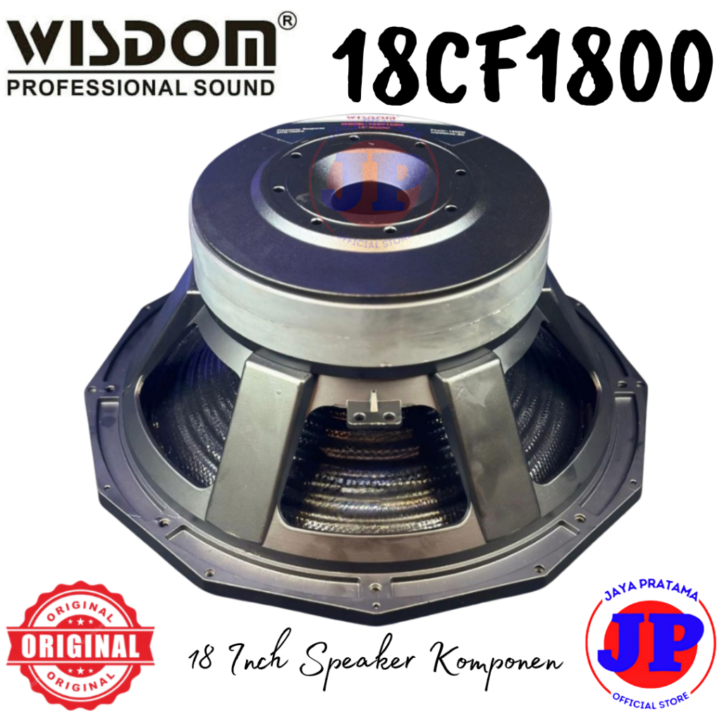 Komponen Wisdom 18CF1800 Speaker 18 Inch Wisdom 18 Inch Carbon Double Magnet Original Wisdom 18-CF18