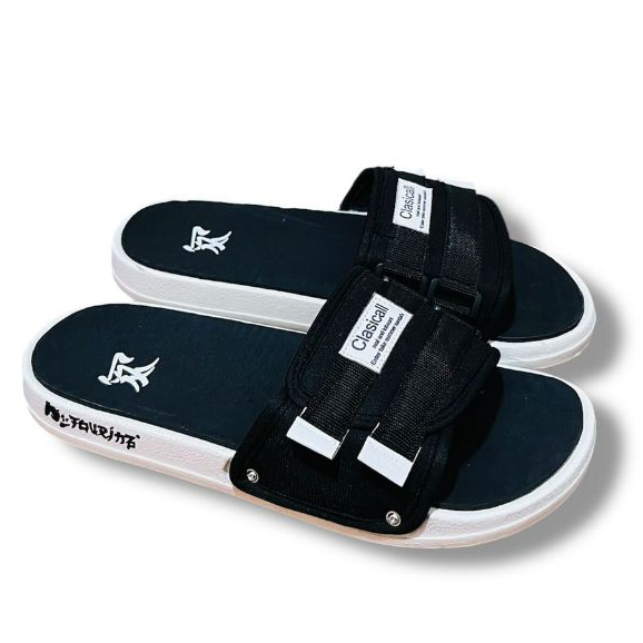 Edash - Cl 06 Distro - Sol White - Sandal Slop | Sandal slide | Sandal pria Wanita | Sandal Unisex