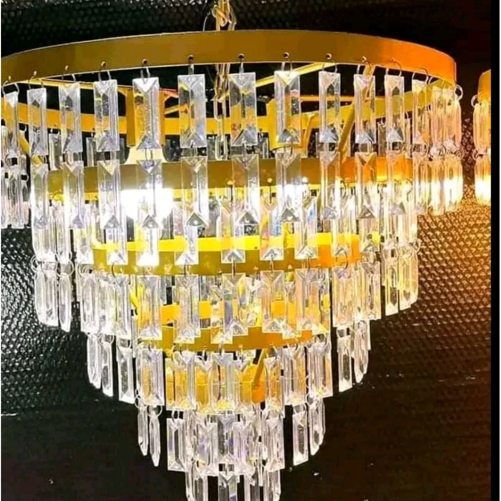 lampu gantung kristal, lampu dekorasi, lampu hias pelaminan