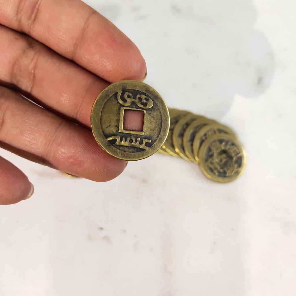 Koin Kuno Cina Bahan Kuningan Tebal China Coin