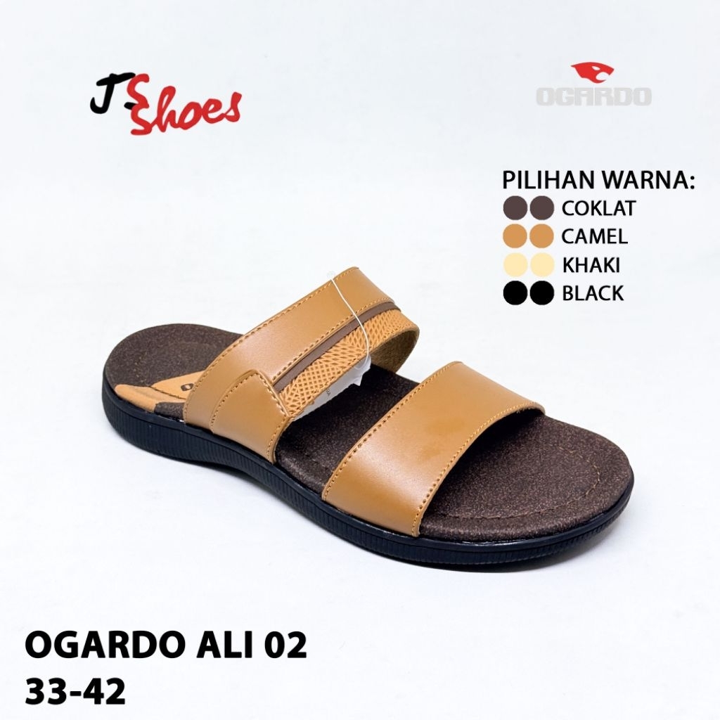 OGARDO ALI 02 - SANDAL SLOP CASUAL ANAK COWOK MERK OGARDO ORIGINAL