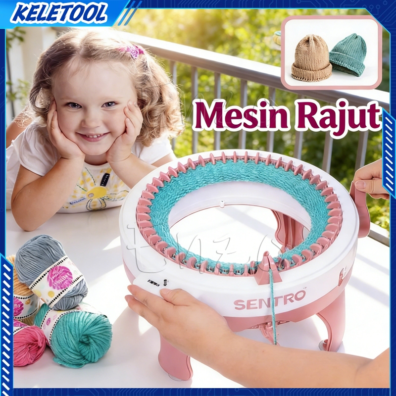 22/48 Smart Weaver for Kids Jarum Knitting Alat Mesin Rajut Merajut Otomatis Besar Datar DIY Berputa