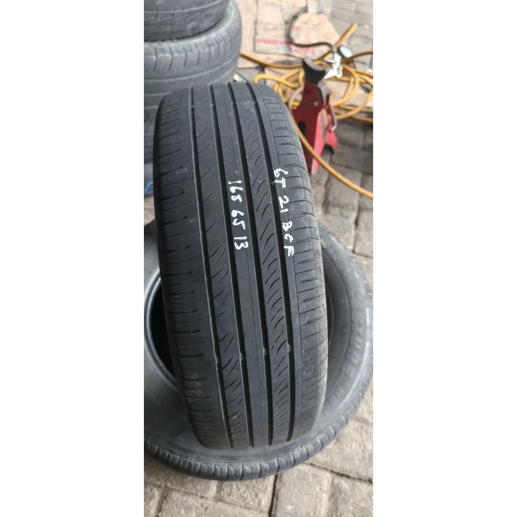 Ban bekas ory copotan GT RADIAL CHAMPIRO ECOTEC 165/65 R13 R13. Tambalan dua tahun pembuatan 2021 BC
