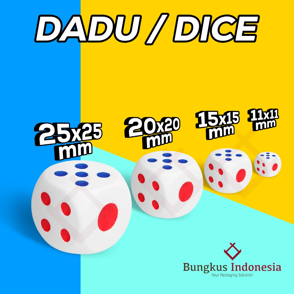 Dadu / Dice Ukuran 20x20mm Board Game