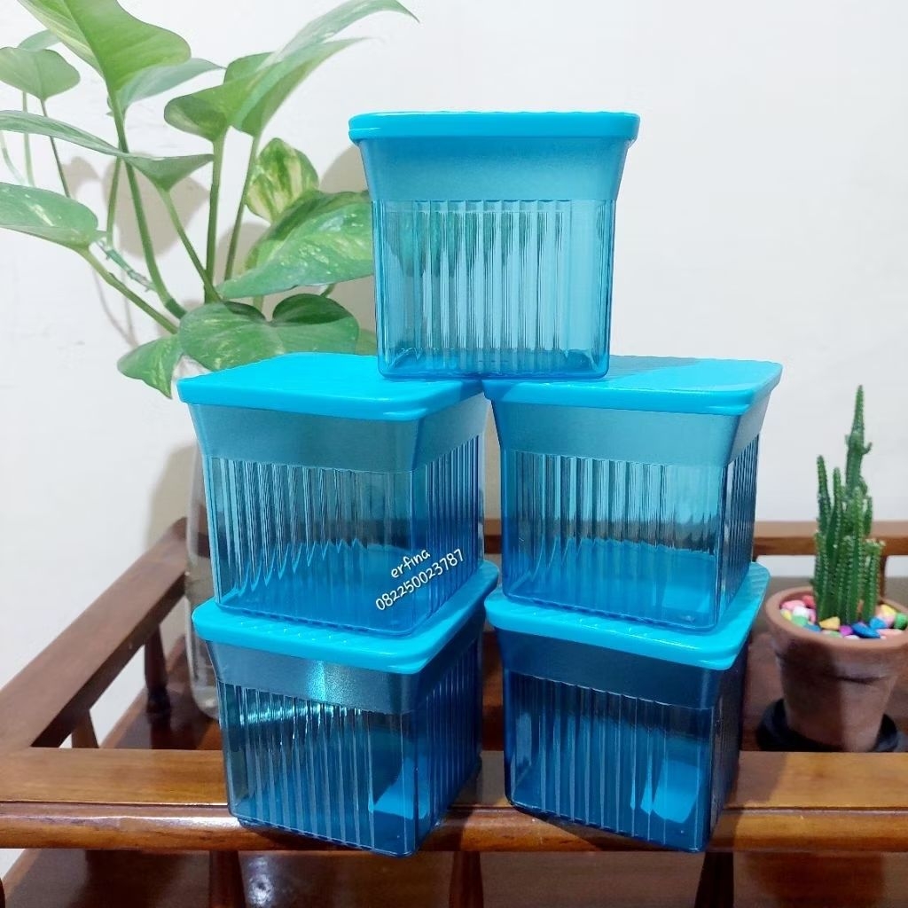 Family mate set Tupperware Toples kristal cantik bening