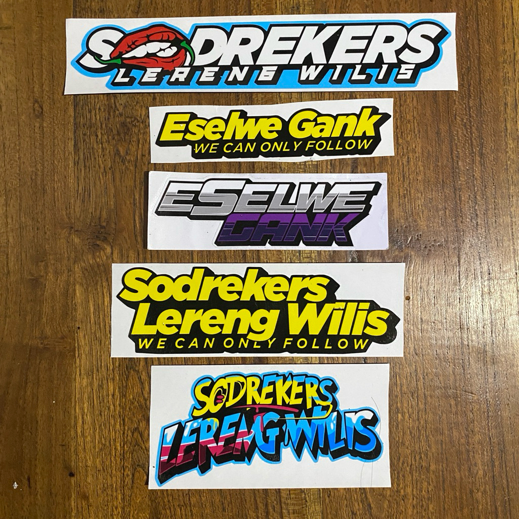 STIKER CUTTING LOGO ESELWE GANK ORIGINAL | STICKER CCTV TRUK MANIA TERBARU STICKER TRUCK OLENG