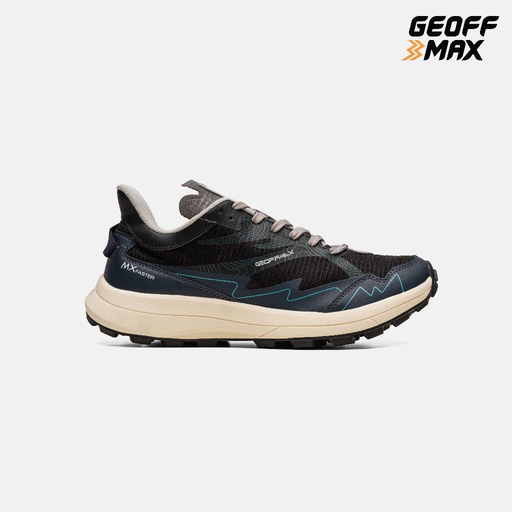 Geoff Max - MX Faster Black White Trail Running Race Pria & Wanita