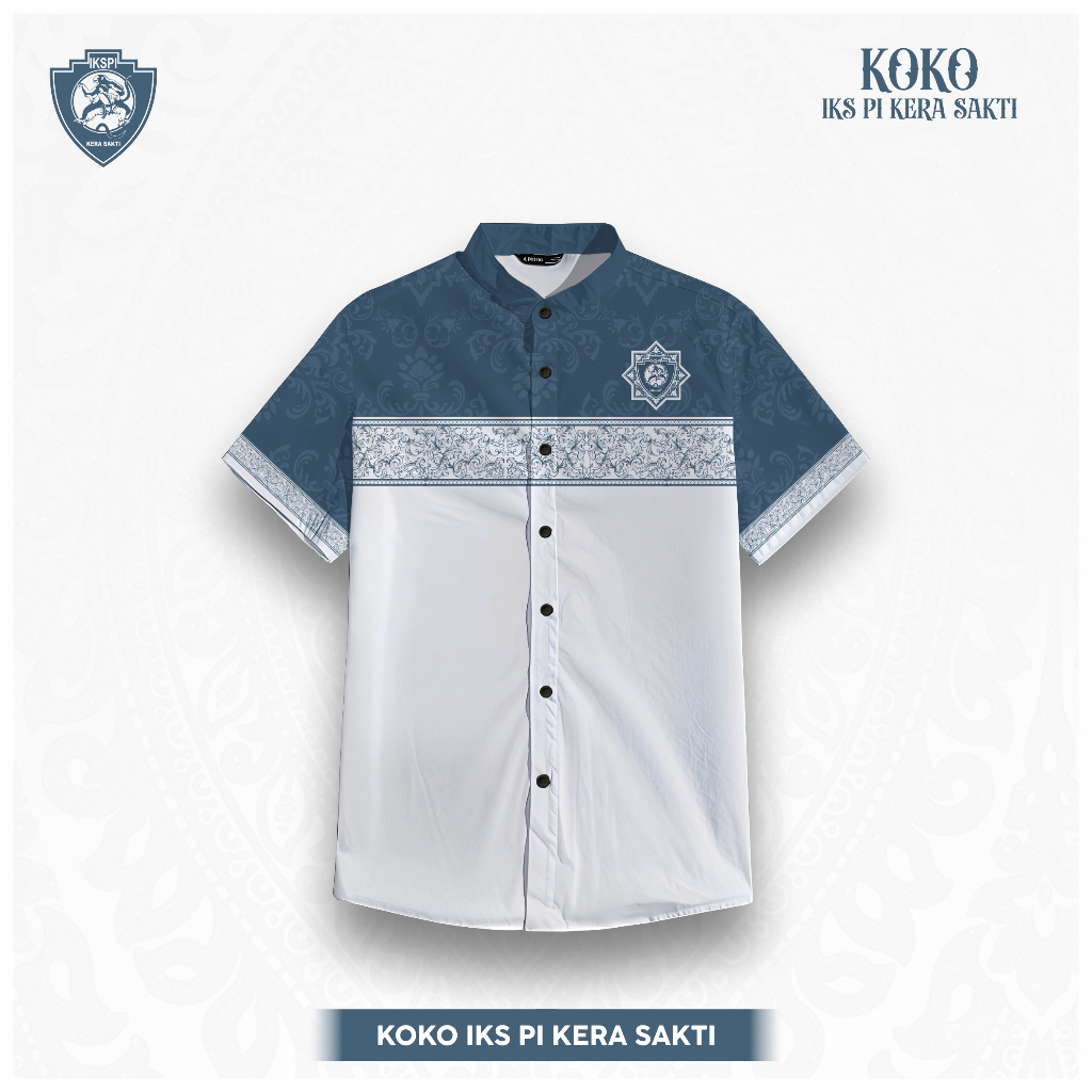 Koko IKS PI Kera Sakti Full Printing - Baju Muslim IKS PI - Baju Koko IKS PI