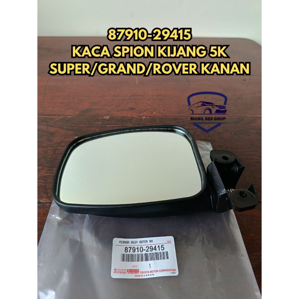 KACA SPION KIJANG SUPER 5K/KIJANG GRAND MANUAL HITAM KANAN/RH ORIGINAL 87910-29415