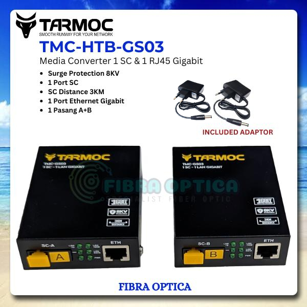 Tarmoc Media Converter HTB GS03 Gigabit | TMC-HTB-GS-03 ( Bukan HTB Netlink )