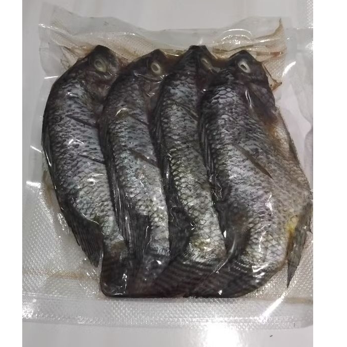 ikan mujair segar kemasan vakum 1KG (frozen/beku)