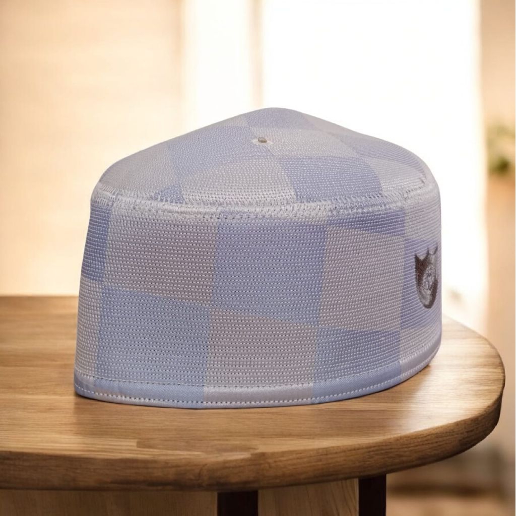 Peci Malaysia Catur | Peci Putih Logo | Peci Malaysia Terompah