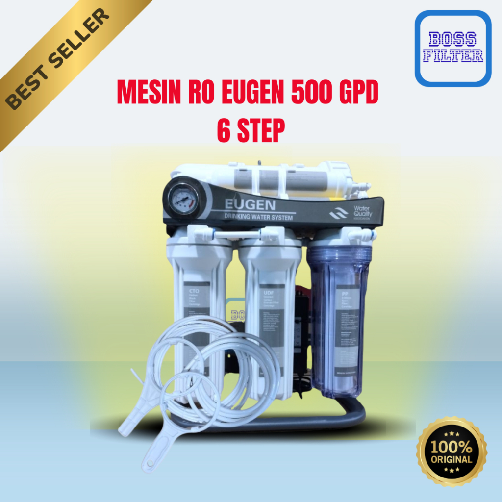 MESIN RO EUGEN 500 GPD 6 STEP / REVERSE OSMOSIS EUGEN 500 GPD
