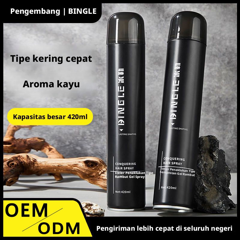 Gel kering super keras untuk rambut salon khusus semprot rambut lilin  lumpur rambut gel  air tahan 