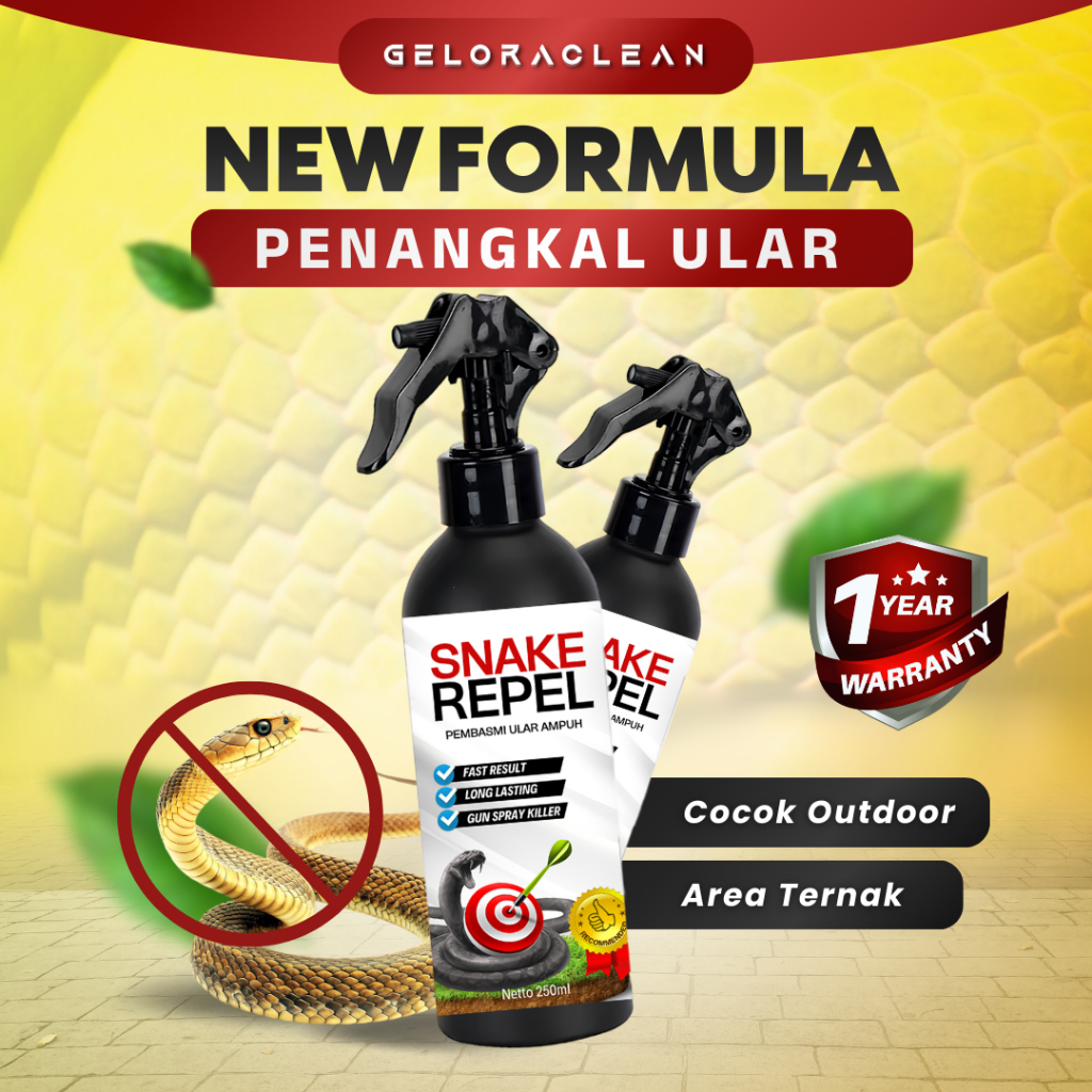 Pembasmi Ular SNAKE REPEL Semprotan Pengusir Ular Tanpa Racun Formula Ampuh Penangkal Ular Efektif