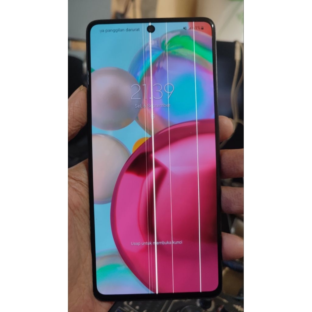 LCD Samsung a71 original minus line