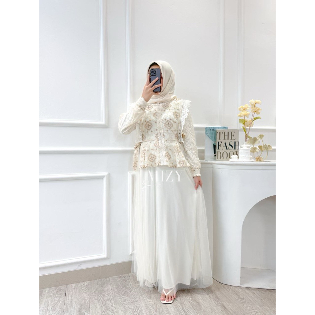 ERA DRESS SEYHA  Trend fashion pakaian terbaru baju gamis tingkat polos wanita hijabers babydoll kek