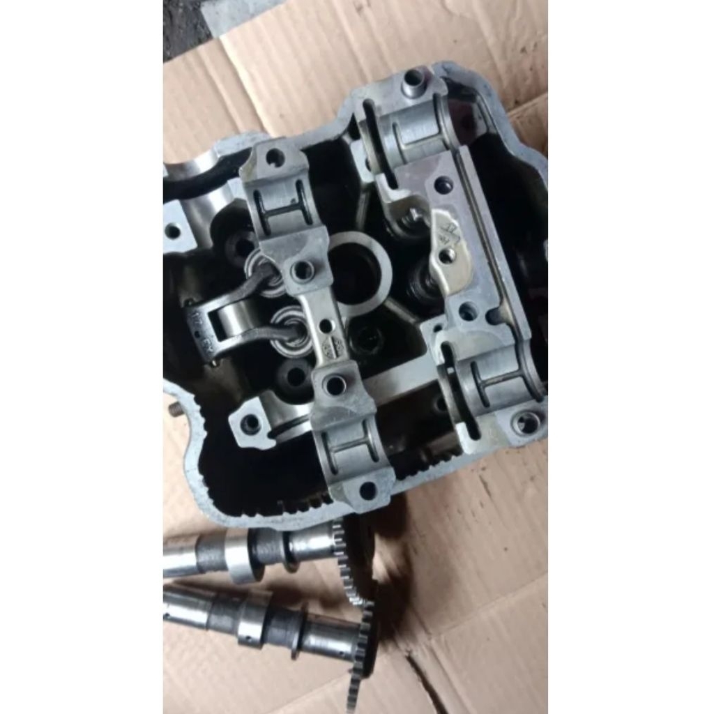 blok deksel silinder cop kop assy cylinder head plus noken klep honda SONIC 150 R SUPRA GTR 150 NEW 