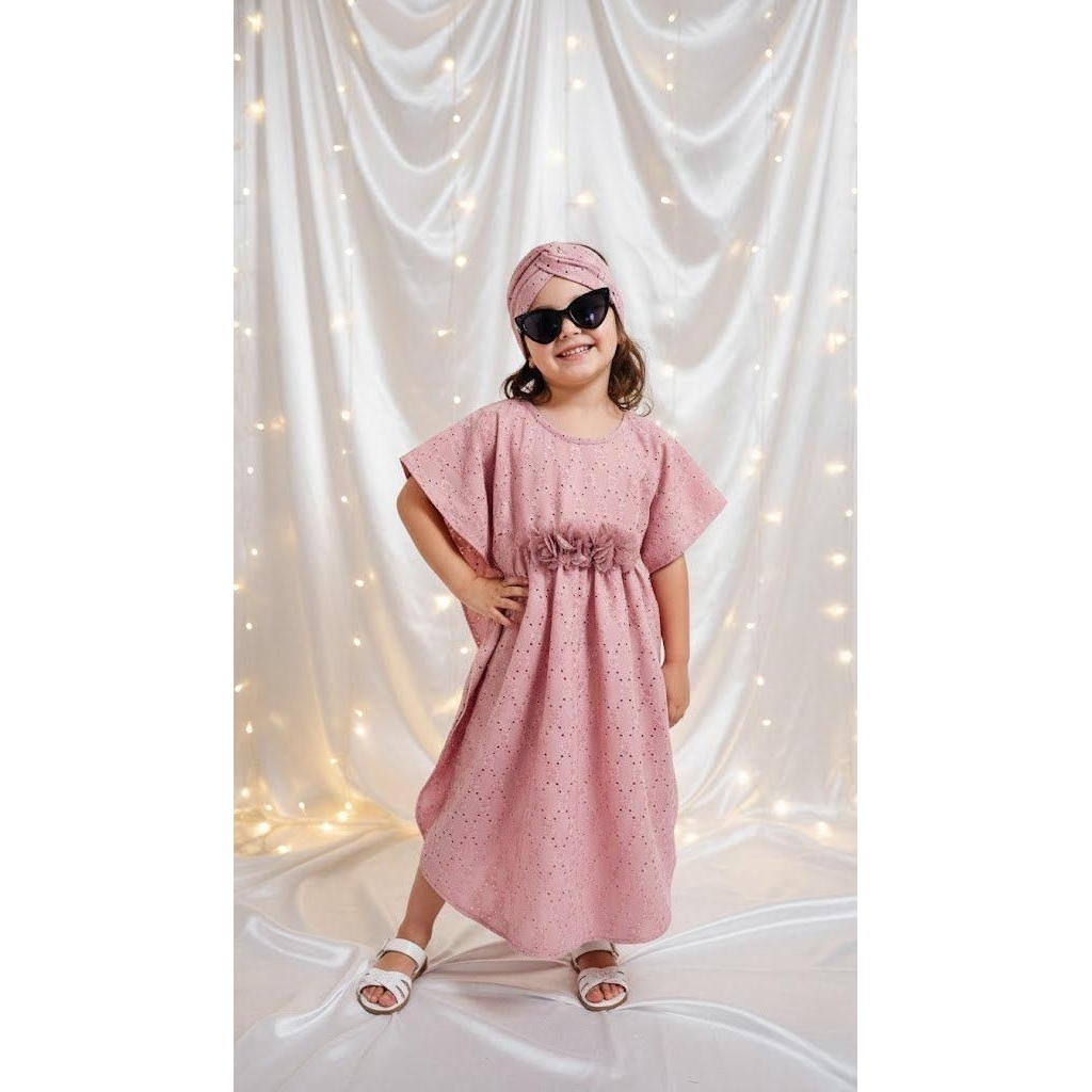 kaftan bordir anak, kaftan anak,kaftan lebaran