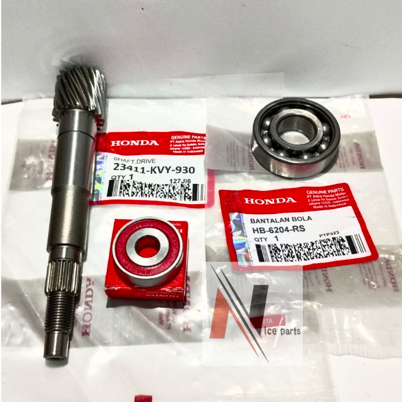 AS PULLY BEAT KARBU SCOOPY SPACY HONDA KVY+BEARING 6204+BEARING 6002 HONDA
