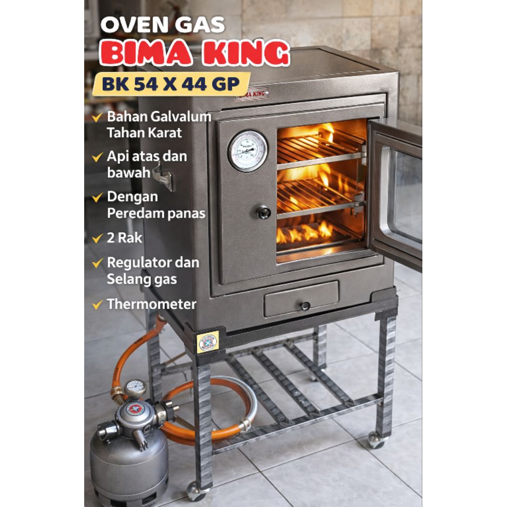 OVEN GAS LPG 54 X 44 ROTI KUE PIZZA BAGUS MURAH GP