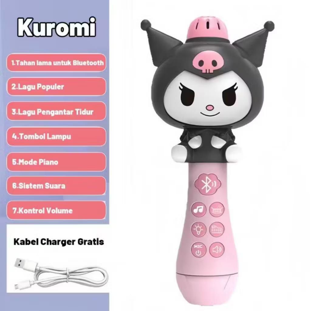 Mainan Mikrofon Anak Karaoke Speaker Bluetooth Mic Wireless Karaoke Menyanyi