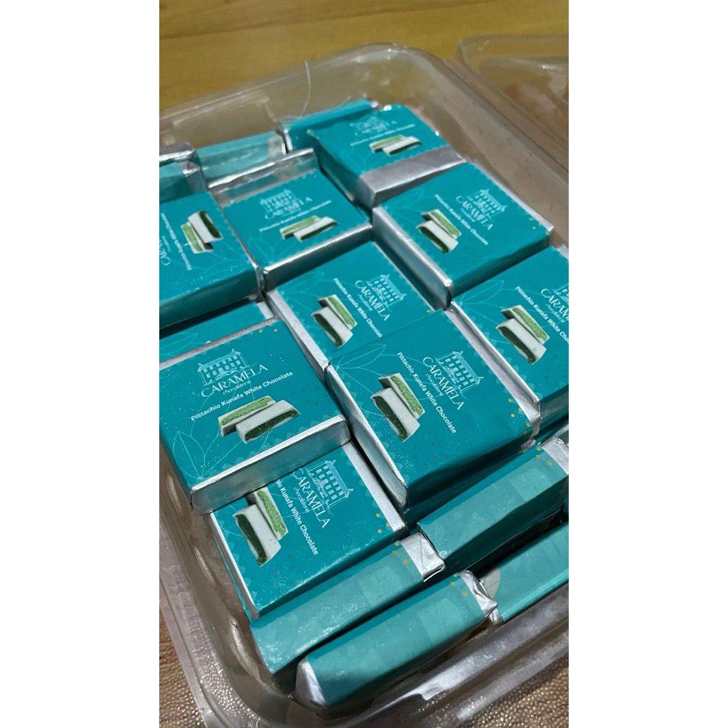 5 PCS COKLAT ORI DUBAI CARAMELA MADINAH COKLAT PUTIH VERSI BARU CARAMELA