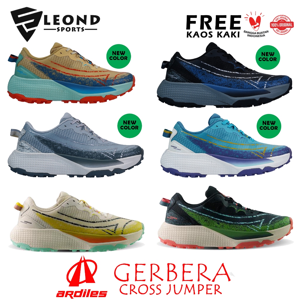 Sepatu Trail Run Ardiles Gerbera Cross Jumper Original Sepatu Running Trail Ardiles Gerbera Terbaru