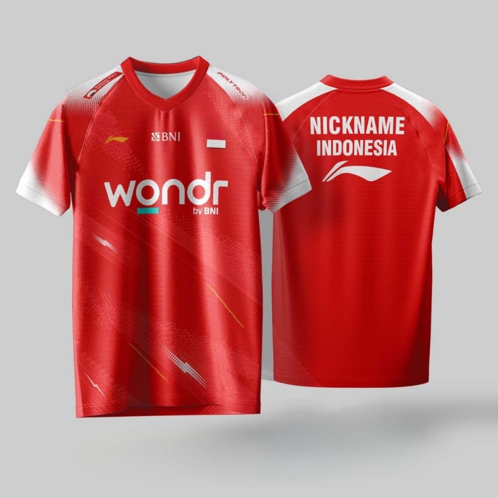 Kaos Jersey Badminton Bulutangkis Timnas Indonesia Thailand Master 2026