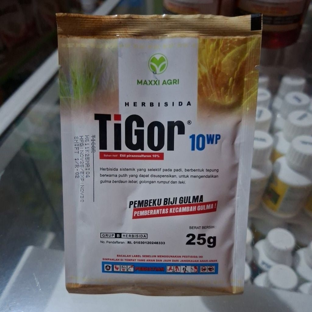 Herbisida TIGOR 10wp 25gr Herbisida Sistemik Selektif  Untuk Tanaman Padi