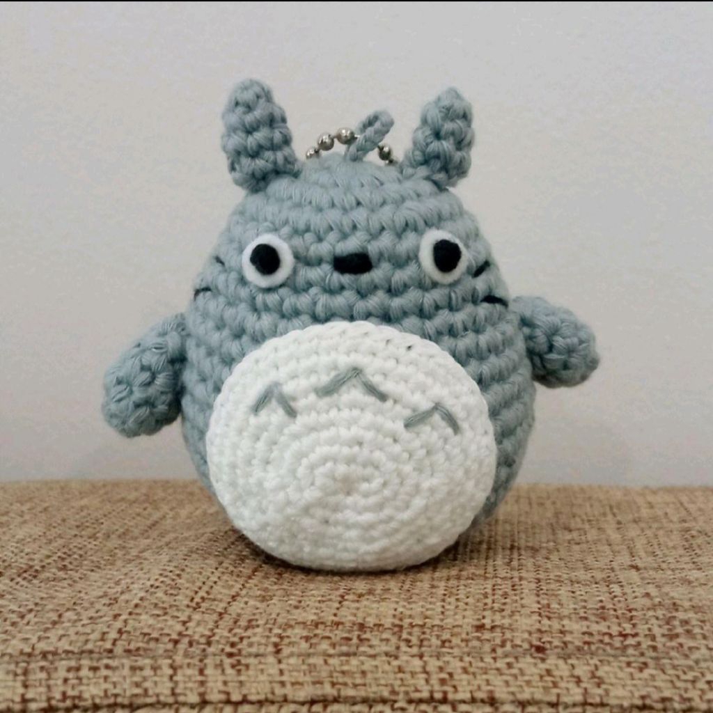 Amigurumi Doll Totoro Chain, Boneka Rajut Totoro Gantungan