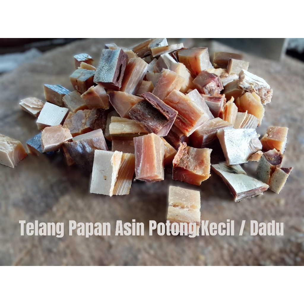 IKAN ASIN TELANG PAPAN TABANIO POTONGAN KECIL / KOTAK